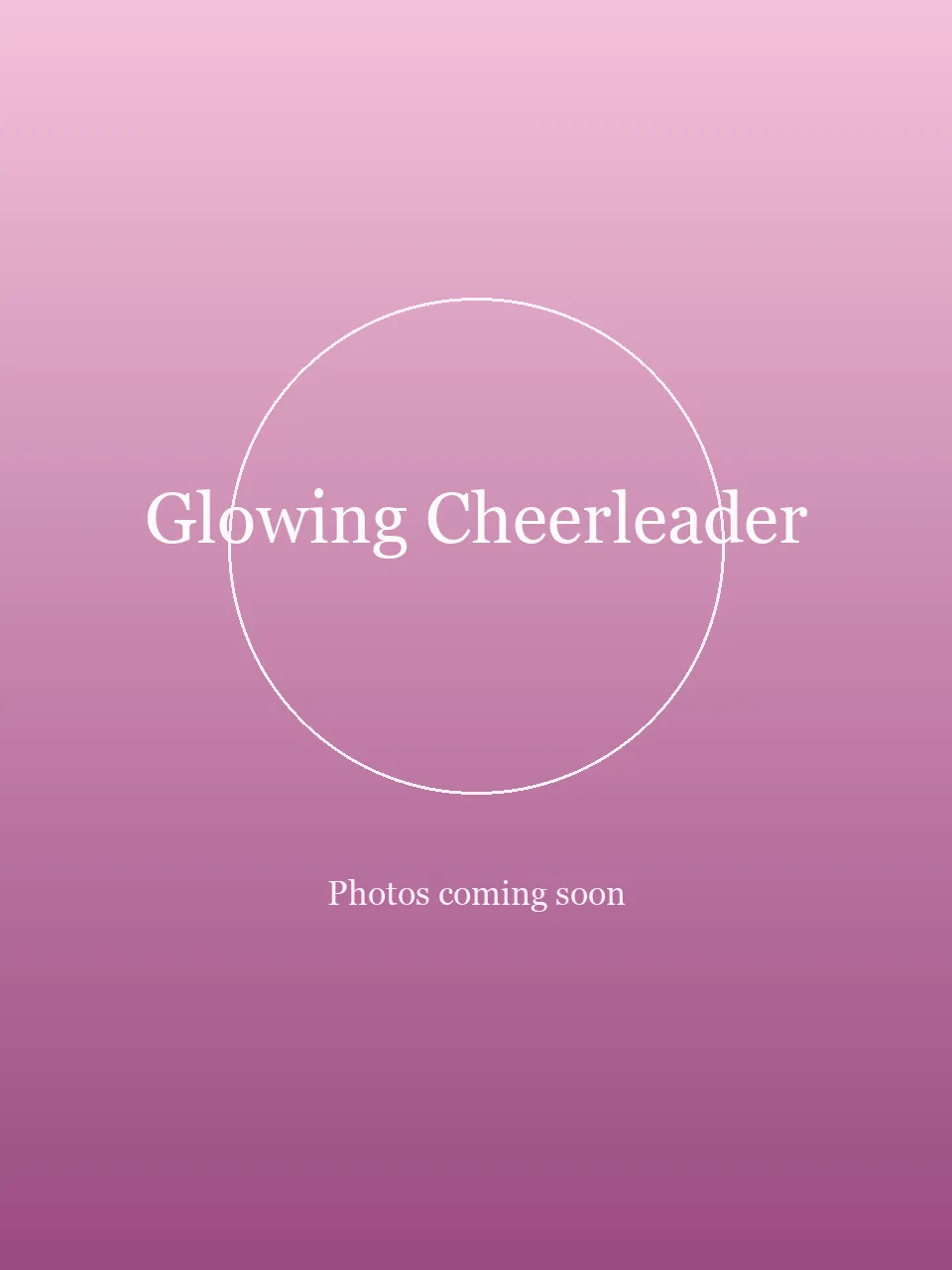 Glowing Cheerleader party character in San Diego
