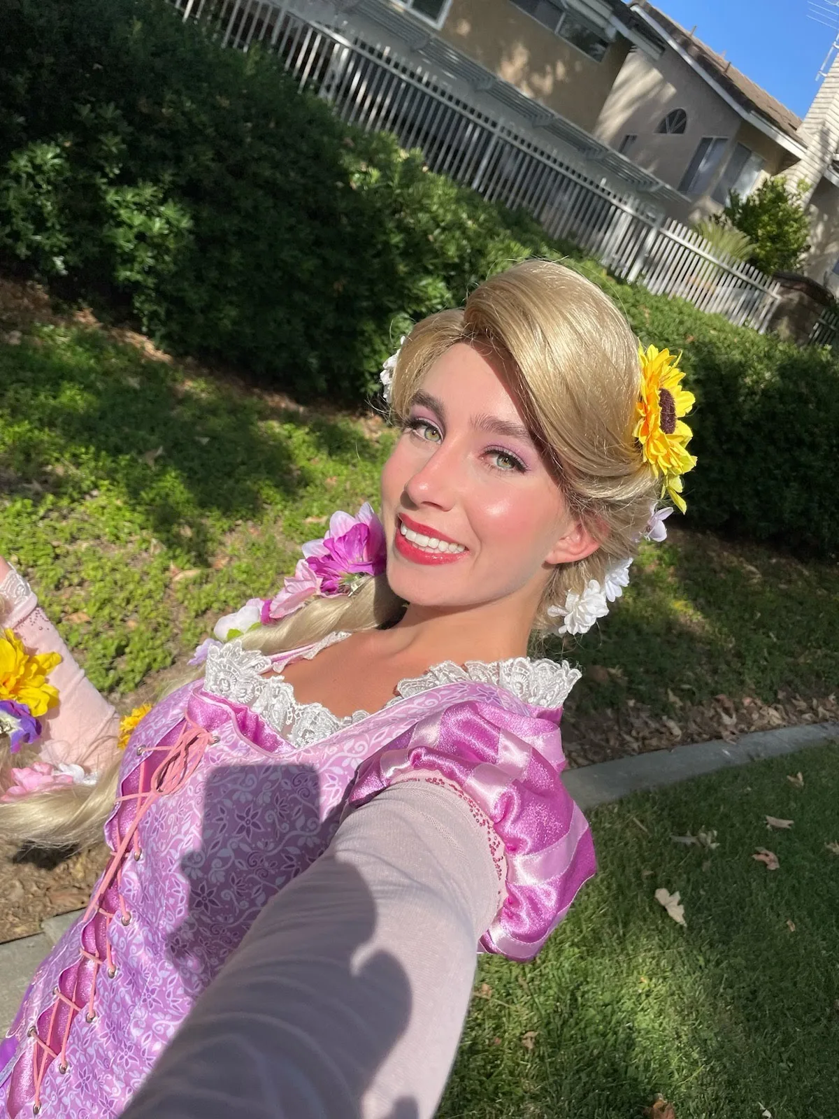 Tower Princess party character in San Diego