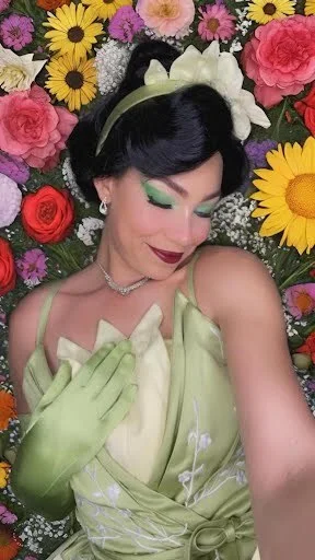 Frog Princess party character in San Diego