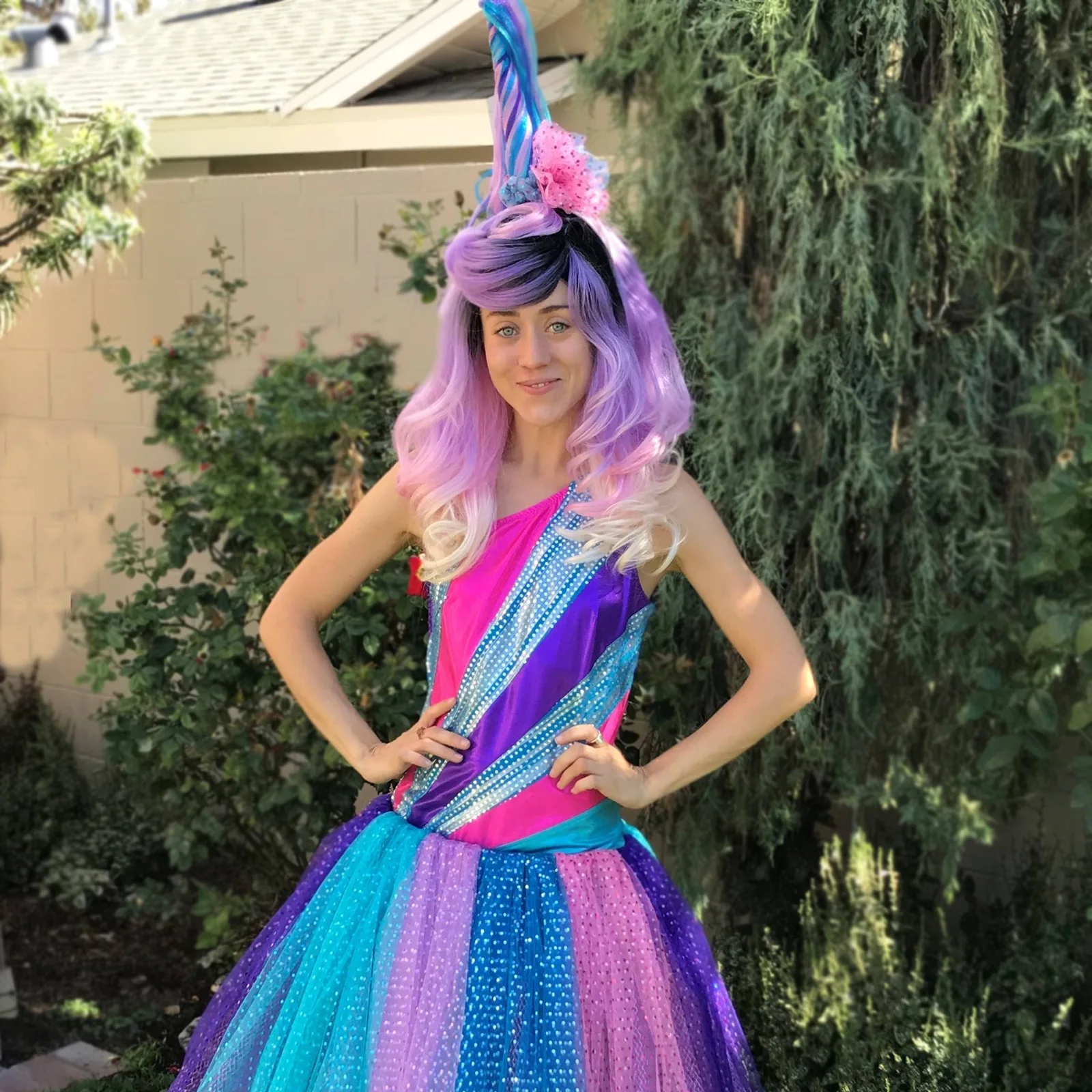 Unicorn Princess party character in San Diego
